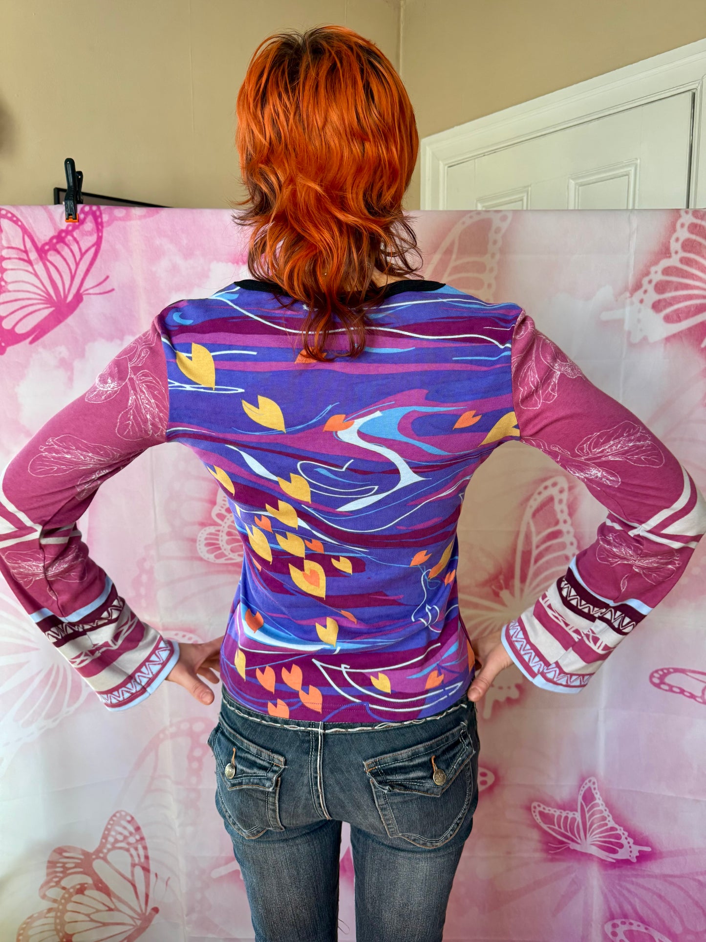 Y2K Deadstock Hayes Graphic Long Sleeve Tee