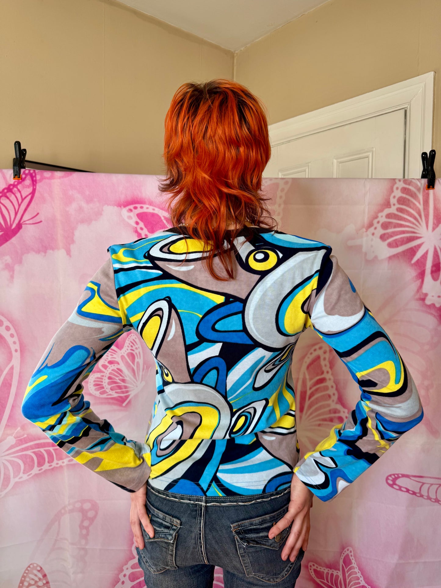 Y2K Deadstock Hayes Graphic Long Sleeve Tee