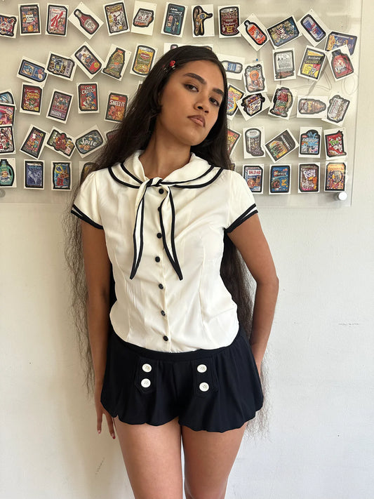 Blondita Shop Sailor Bloomer Shorts Noir
