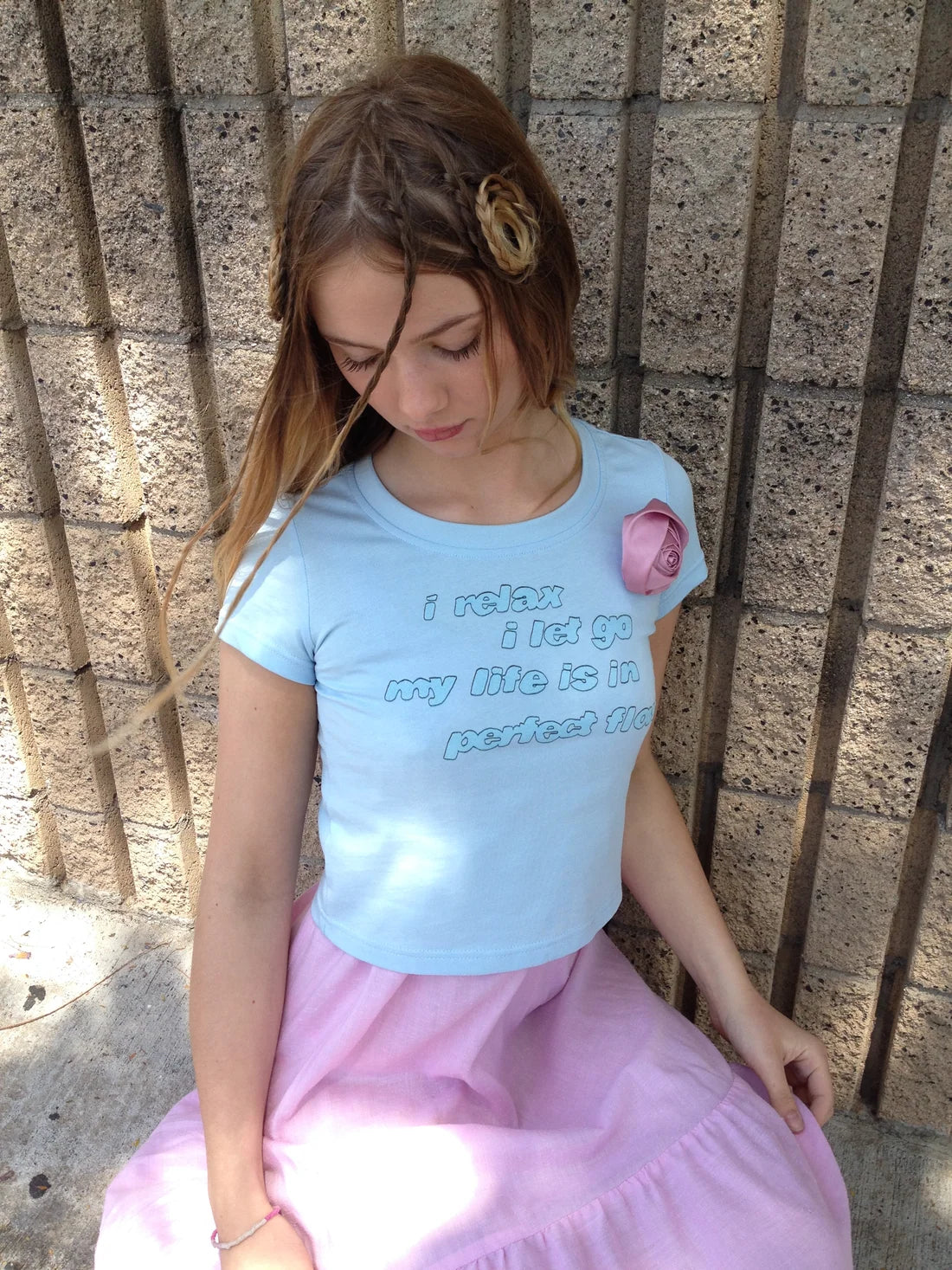 Blondita Relax Let Go Baby Tee