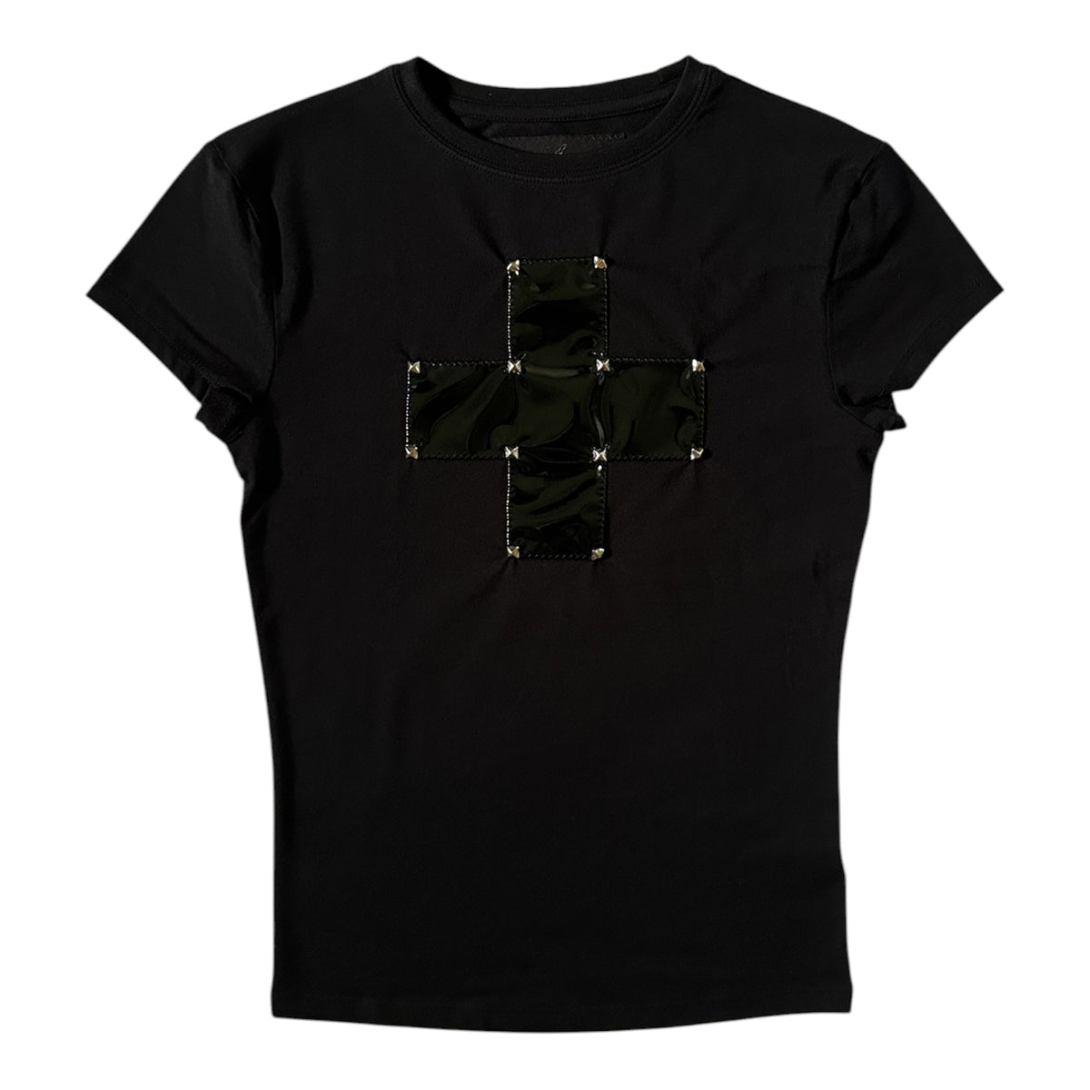 εϊз COMING SOON εϊз Cleo Violet PVC Malpractice Baby Tee