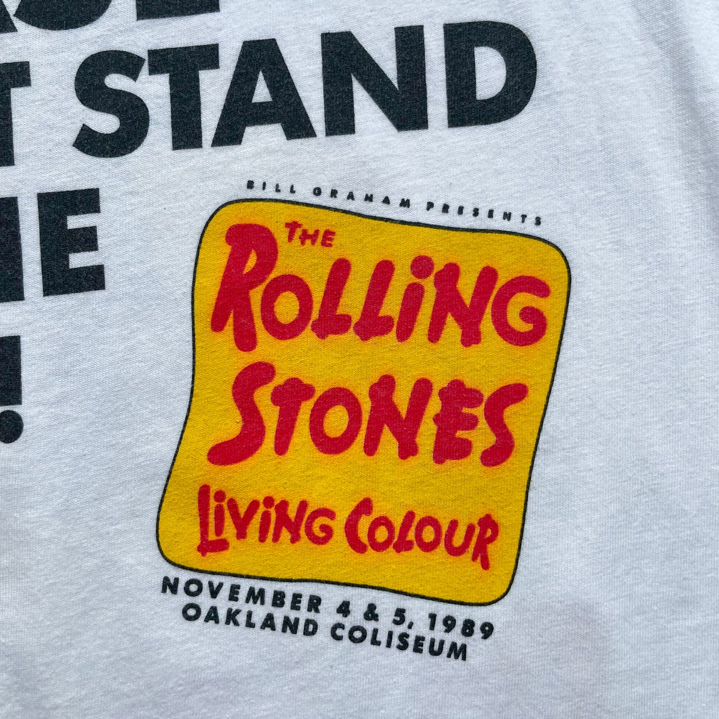 1989 Bill Graham Presents Rolling Stones “Day On The Green” T-Shirt