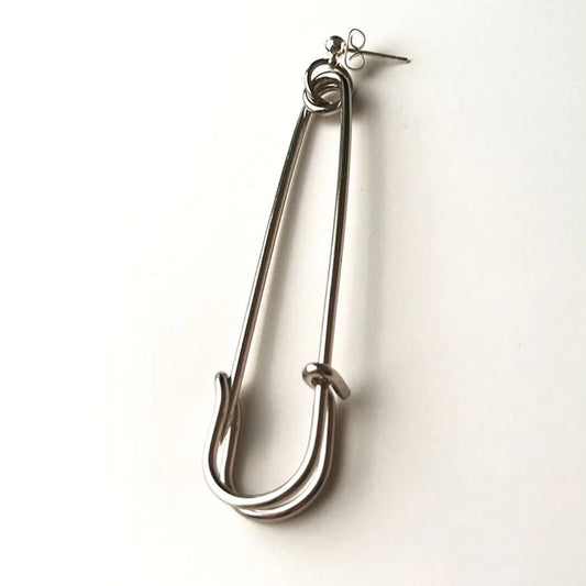 Shop Journal Safety Pin Post Single Earring