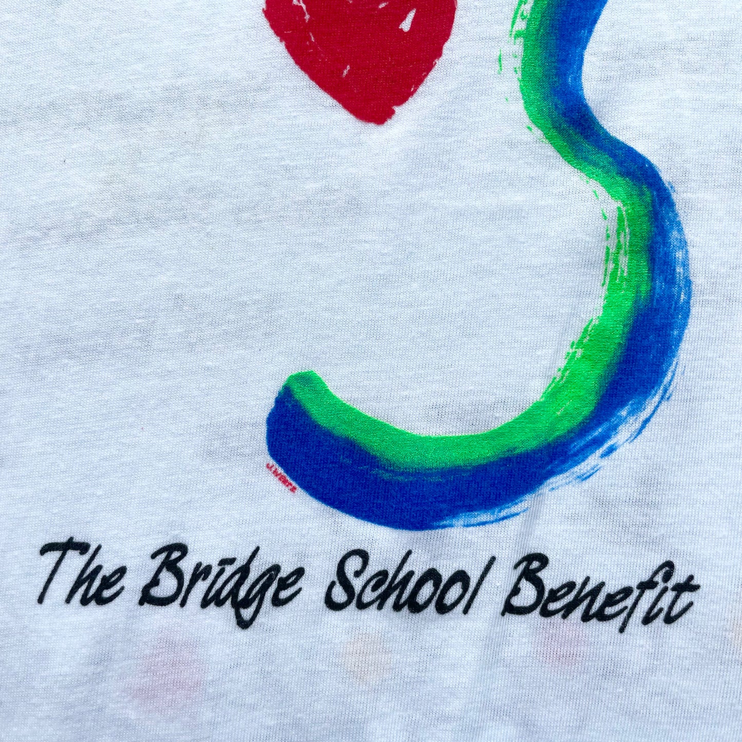 1986 Deadstock Bridge School Benefit Charity Concert T-Shirt