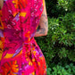 90s Neon Floral Romper