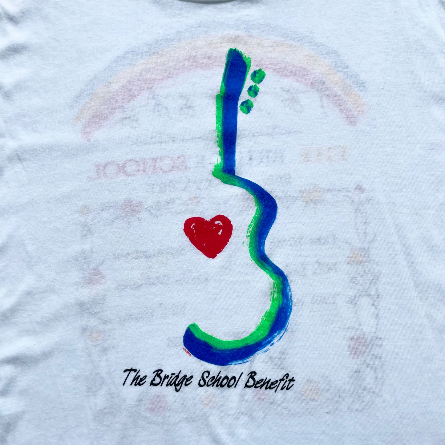 1986 Deadstock Bridge School Benefit Charity Concert T-Shirt