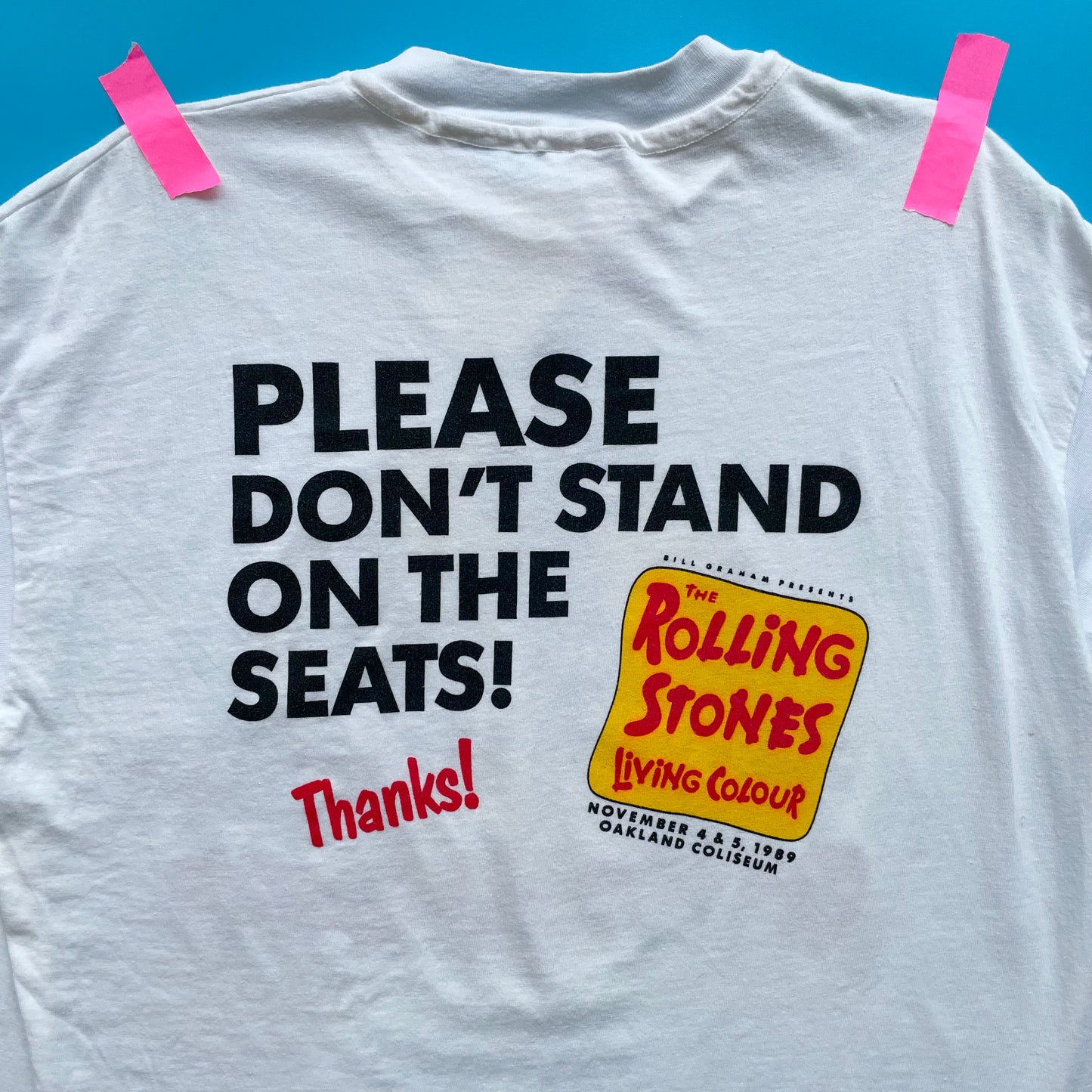 1989 Bill Graham Presents Rolling Stones “Day On The Green” T-Shirt