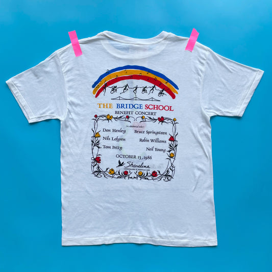 1986 Deadstock Bridge School Benefit Charity Concert T-Shirt