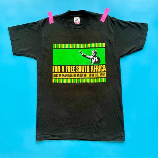 1990 Deadstock "Free South Africa" Nelson Mandela T-Shirt