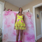 80s Betsey Johnson Punk Label Tulip Print Dress
