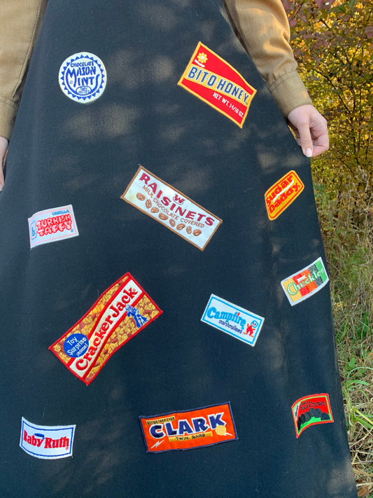 70s Candy Bar Patch Skirt